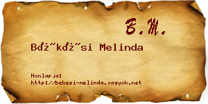 Békési Melinda névjegykártya